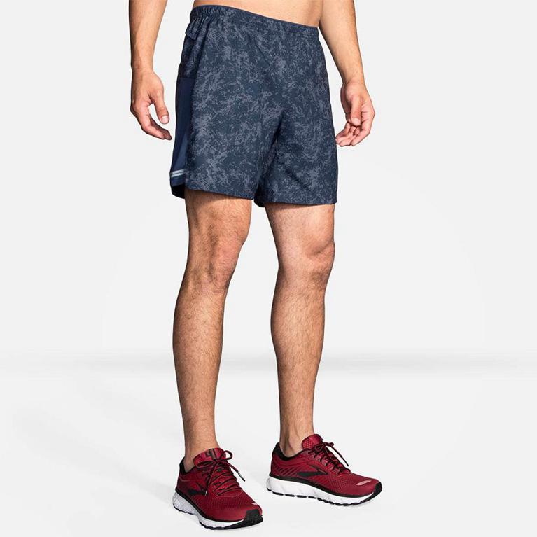 Brooks Sherpa 7 2-in-1 Running Shorts - Men's - Blue (69125-BANK)